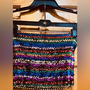 Colorful Knit Tube Top